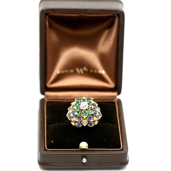 David Webb Antique Tri Colored Ring - Picture 4 of 17